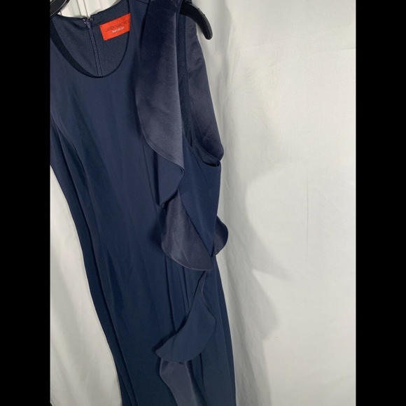 NEW Carmen Marc Valvo Infusion Cascade Ruffle Gown - Picture 8 of 12